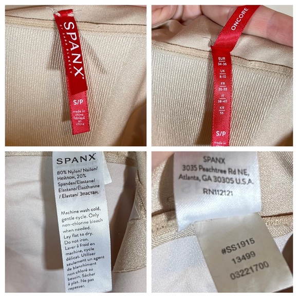 Spanx OnCore High-Waisted Mid-Thigh Short Soft Nude Size Small Style SS1915 - Picture 10 of 12